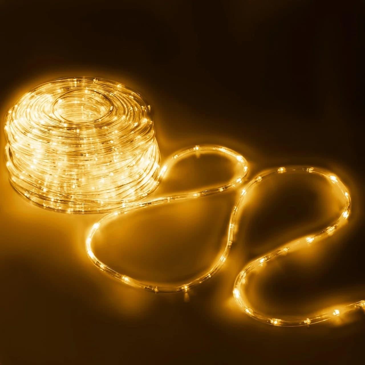 Гирлянда LED уличная дюралайт 100 м Прозрачный шланг/Белый теплый (1518249792)