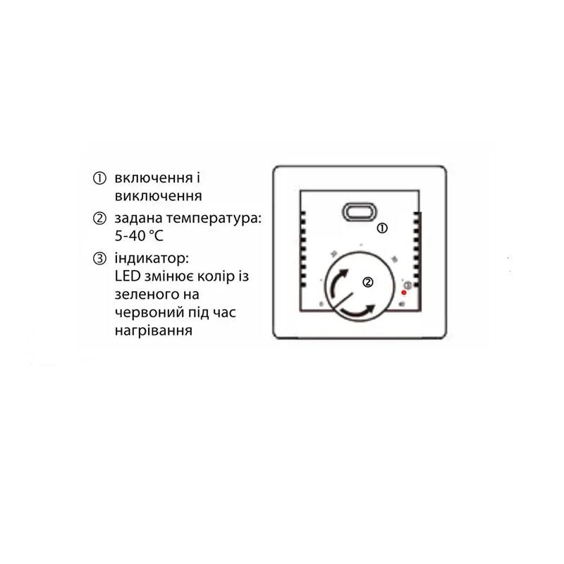 Терморегулятор механічний Castle AC308H Білий (13704134) - фото 3 Терморегулятор механічний Castle AC308H Білий (13704134) - фото 3