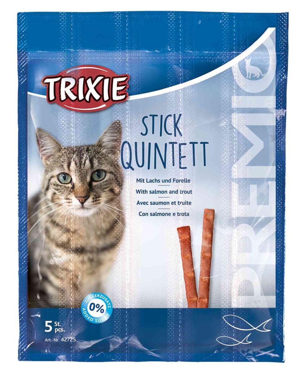 Лакомство для кошек Trixie Premio Stick Quintett палочки с лососем и форелью 5 шт./уп. (1789920324)
