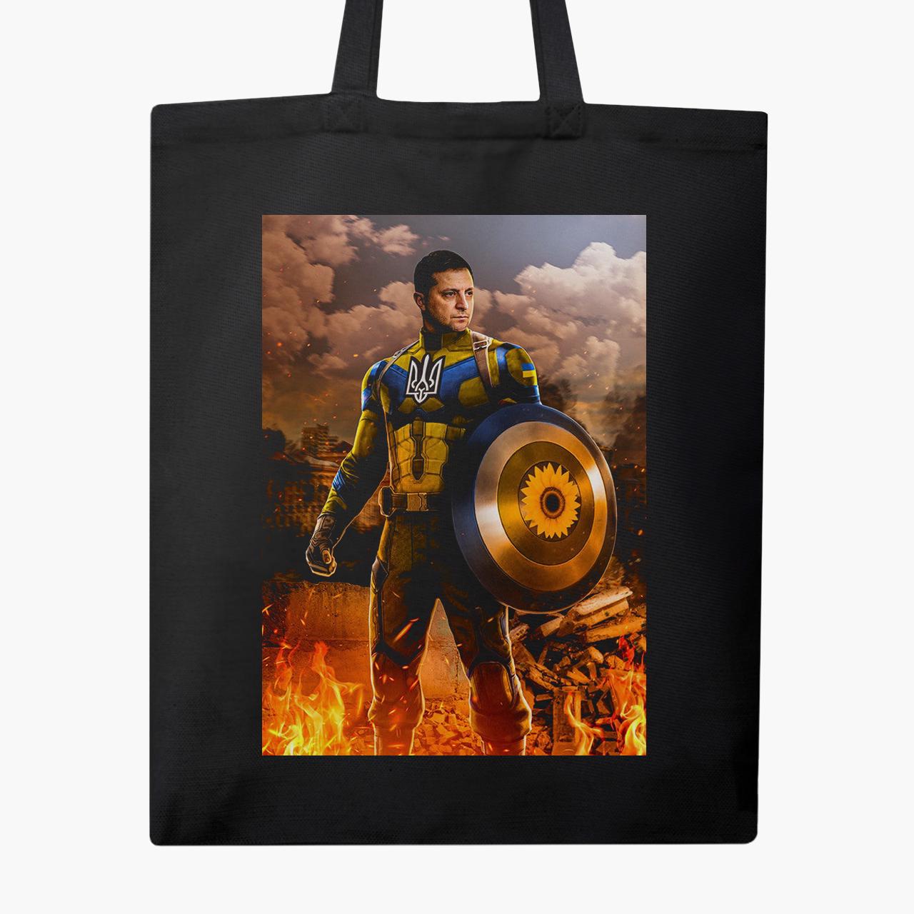 Эко сумка Captain Ukraine классическая Черный (9227-3683-3)
