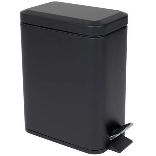 Відро для сміття Zerix Sansa-TC0105 ZX5894 з кришкою та педаллю 5 л Чорний (270604)