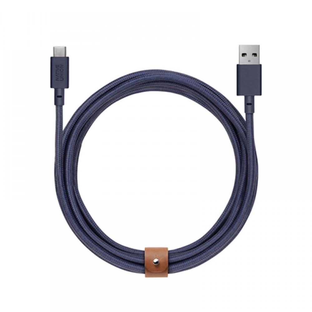 Кабель синхронизации Native Union Belt Cable USB-A to USB-C 1.2m, Marine (BELT-KV-AC-MAR) - фото 3
