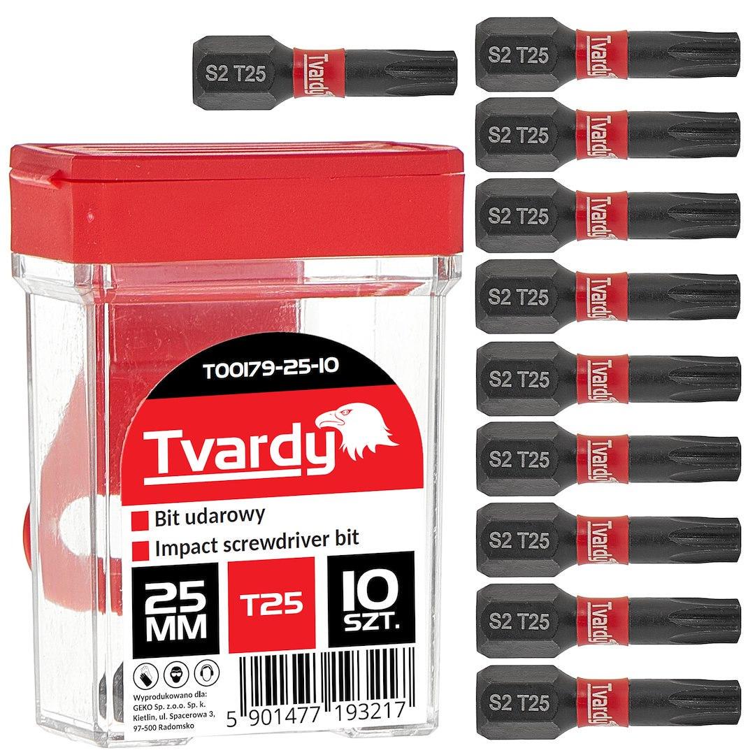Біта удана Tvardy Torx T25 x 25 мм (T00179-25-10) - фото 3 Біта удана Tvardy Torx T25 x 25 мм (T00179-25-10) - фото 3