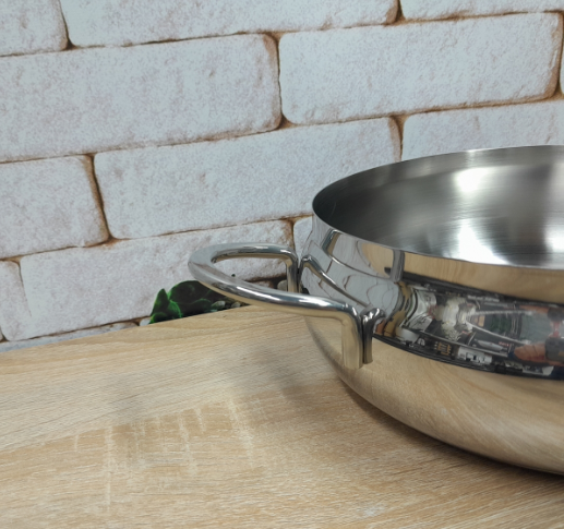 Каструля-сотейник OMS 2031-L-3.2 з нержавіючої сталі з кришкою для газу та індукції 3,2 л - фото 3