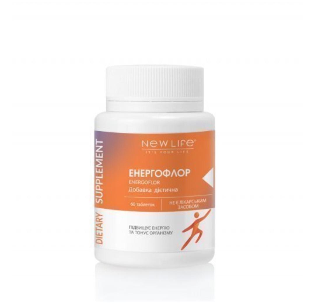 Енергофлор підвищує енергію та тонус організму вітаміни 500 mg 60 капсул (121402)