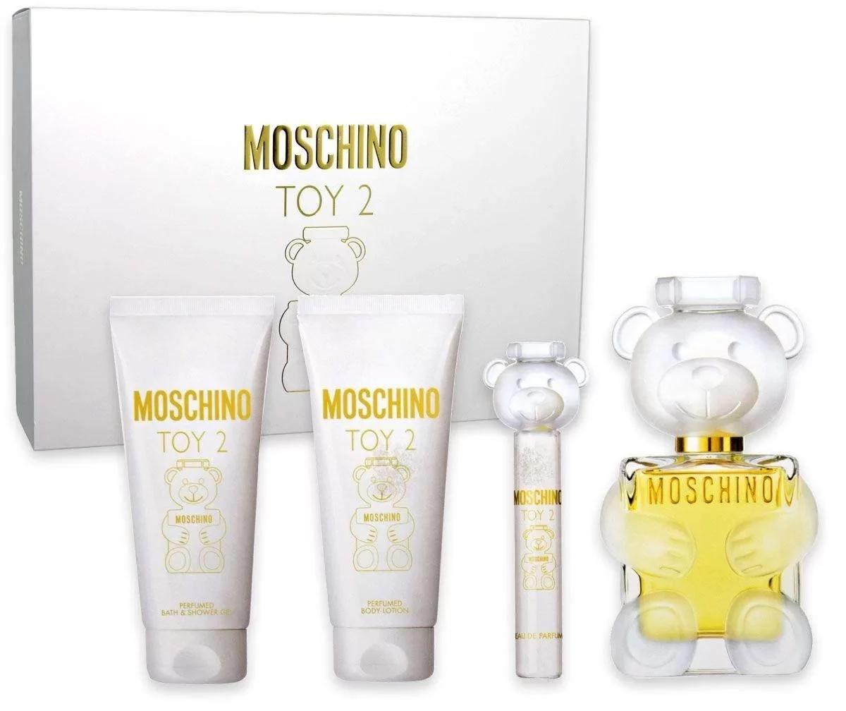 Парфюмированная вода для женщин Moschino Toy 2 100 мл и 10 мл с лосьоном для тела 100 мл и гелем для душа 100 мл (4377) Парфюмированная вода для женщин Moschino Toy 2 100 мл и 10 мл с лосьоном для тела 100 мл и гелем для душа 100 мл (4377)