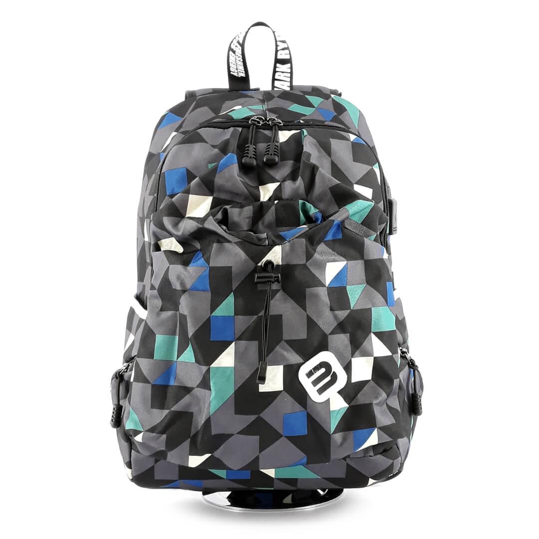 Рюкзак Mark Ryden MR6008 BlueCube для ноутбука 15,6" з USB 23 л Сіро-блакитний