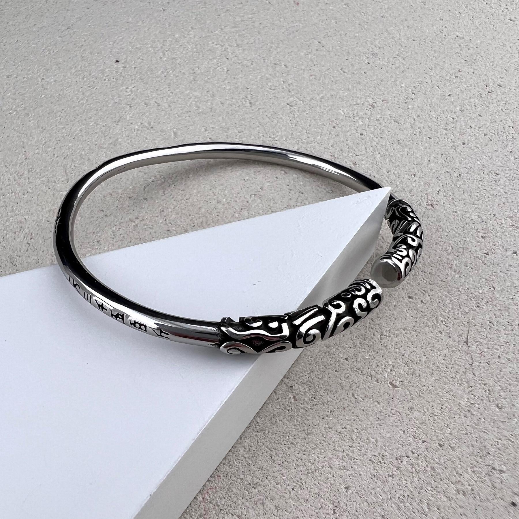 Браслет готический панк из нержавеющей медицинской стали (BS-027)