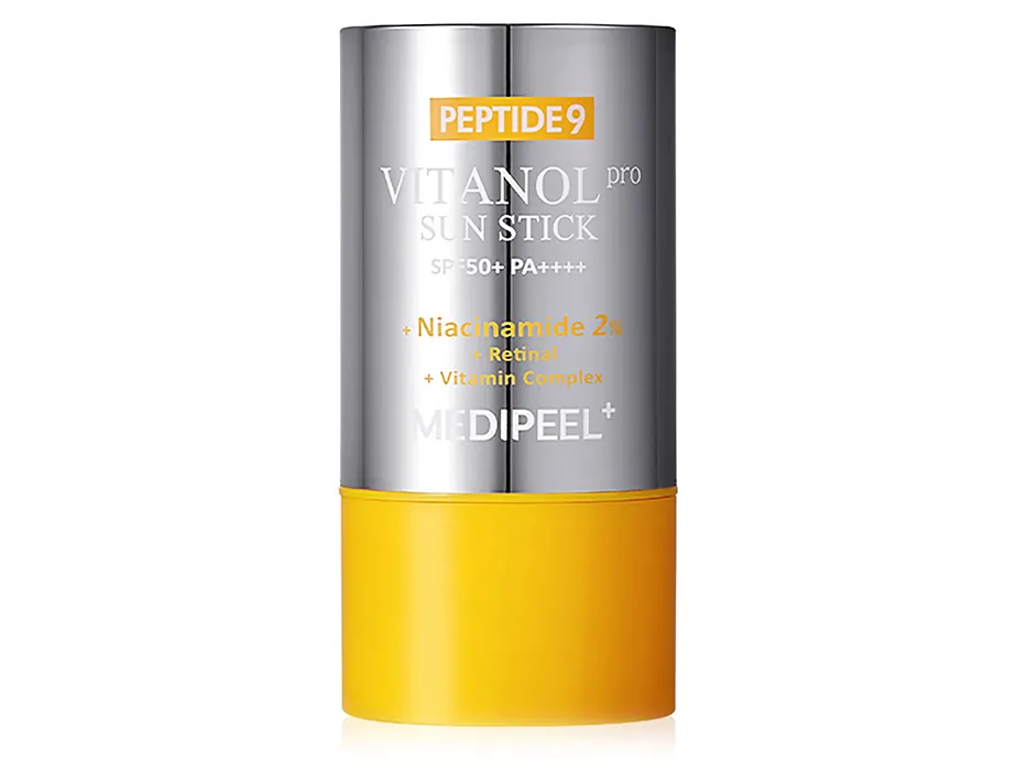 Стік для обличчя сонцезахисний MEDI-PEEL Peptide 9 Vitanol Sun Stick Pro SPF 50+ PA++++ з пептидами та комплексом вітанолу 23 г (4866)