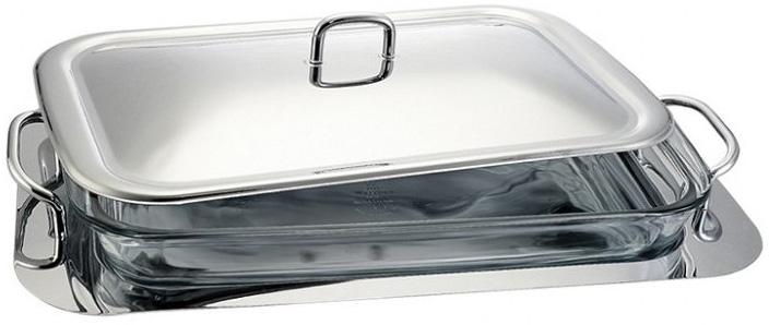 Блюдо сервіровочне Berlinger Haus Black Royal квадратне з підставкою 3 л (BH-1386)