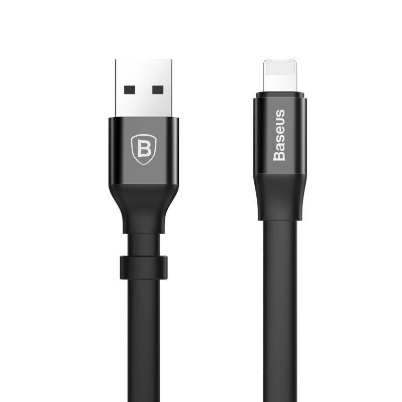 Кабель USB-Lightning/MicroUSB Baseus 2в1 0,23 м Черный