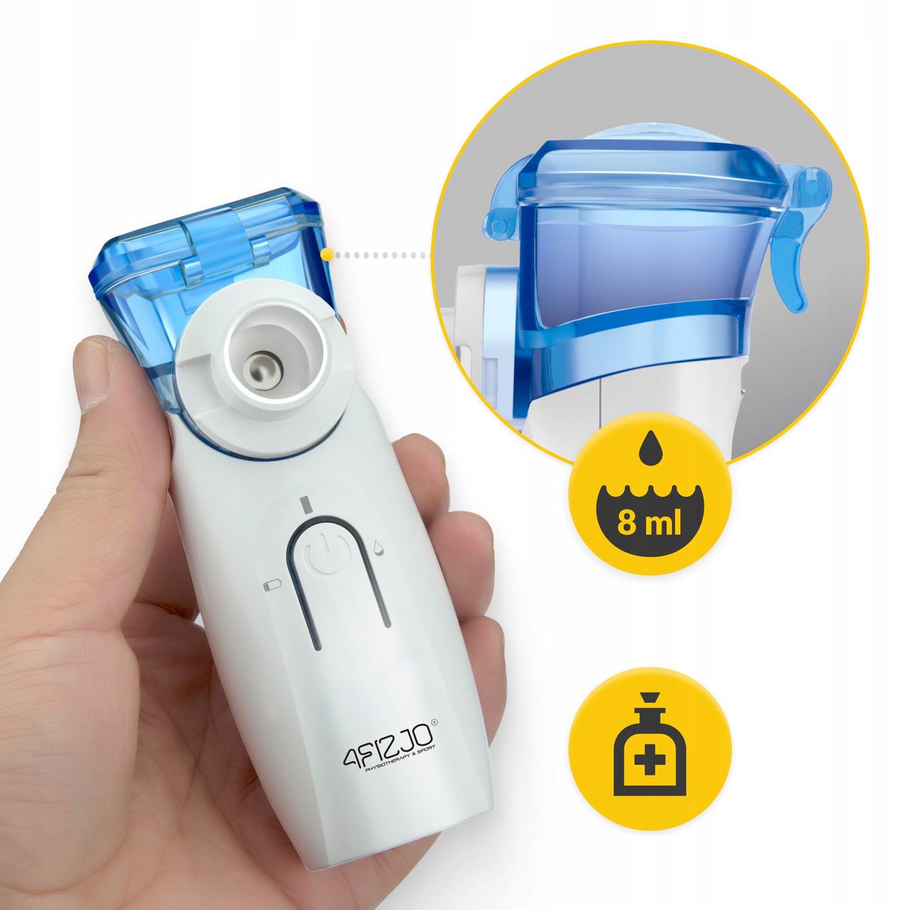 Інгалятор 4fizjo LITE Mesh портативний ультразвуковий (P-5905973402057) - фото 4 Інгалятор 4fizjo LITE Mesh портативний ультразвуковий (P-5905973402057) - фото 4