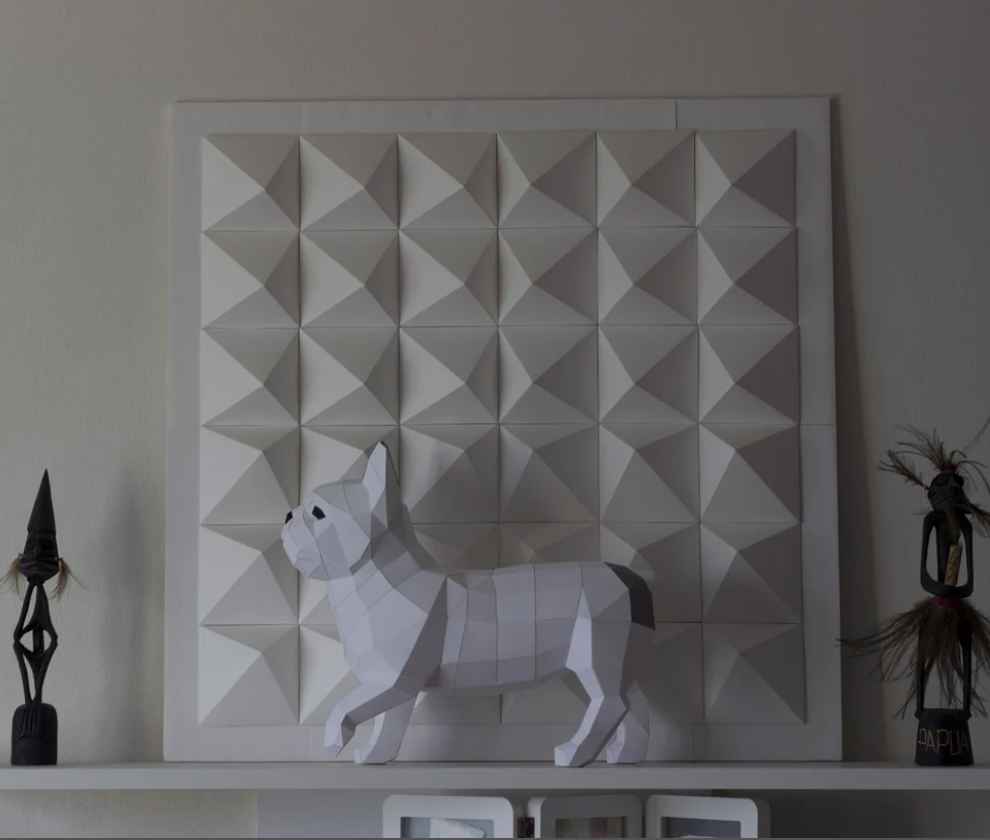 Набір для створення 3D фігури Паперкрафт Французький бульдог Білий з сірим (1498559546) - фото 4 Набір для створення 3D фігури Паперкрафт Французький бульдог Білий з сірим (1498559546) - фото 4