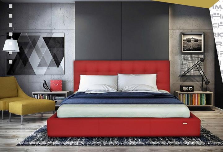 Кровать-подиум двуспальная ChesterNew Design Standart 140х200 см Красный Кровать-подиум двуспальная ChesterNew Design Standart 140х200 см Красный
