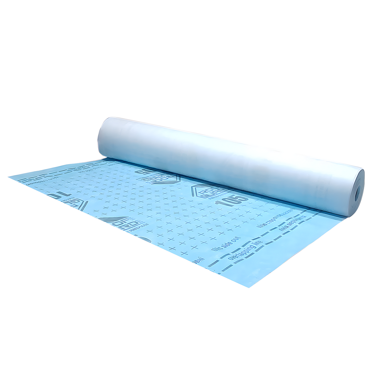 Мембрана RoofGuard ЕСО гидроизоляционная супердиффузионная трехслойная 105 г/м2 рулон 15 м2 (26738337)