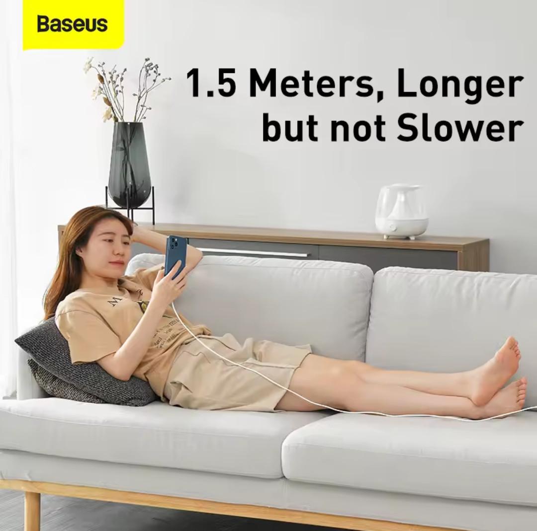 Кабель Baseus Type-C Lightning PD 20w 1,5 м White (25397408) - фото 5 Кабель Baseus Type-C Lightning PD 20w 1,5 м White (25397408) - фото 5