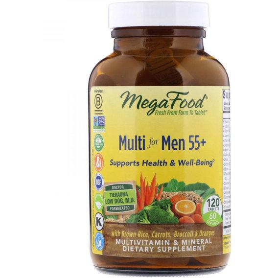 Комплекс витаминно-минеральный MegaFood Multi for Men 55 + 120 таб. (000002068)