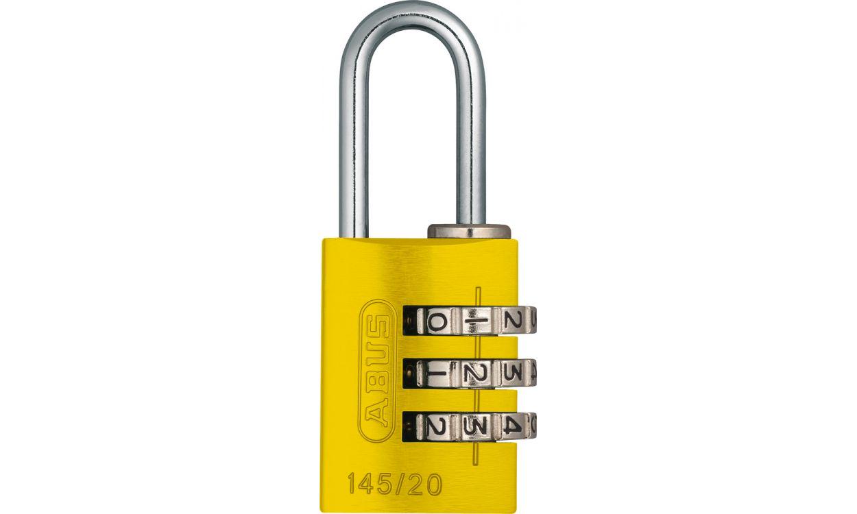 Замок навісний Abus 145/20 Combination Lock Yellow