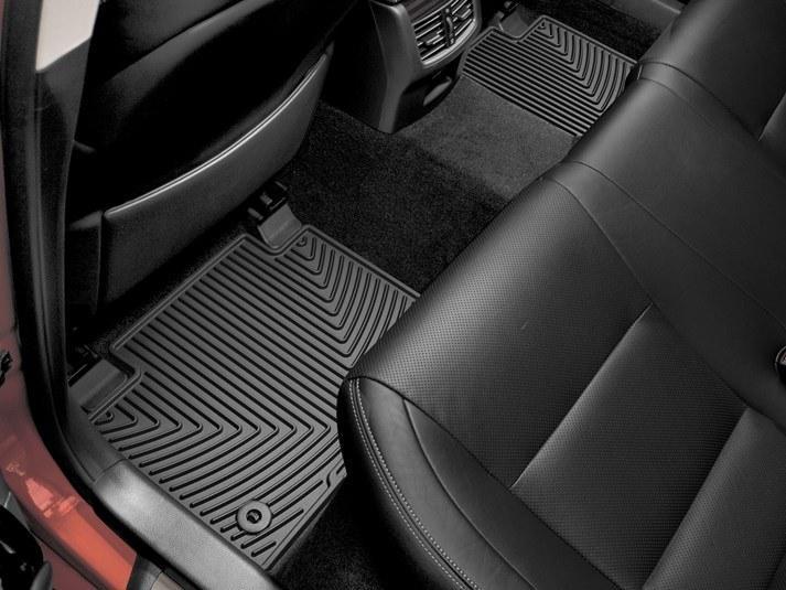 Килимки автомобільні задні гумові WeatherTech W280 Lexus GS 2013 Чорний (1185135751)