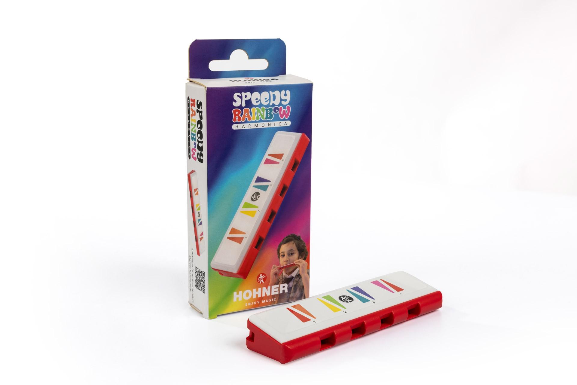 Губная гармошка Hohner Beginner Speedy M91340P C-major Rainbow - фото 2 Губная гармошка Hohner Beginner Speedy M91340P C-major Rainbow - фото 2