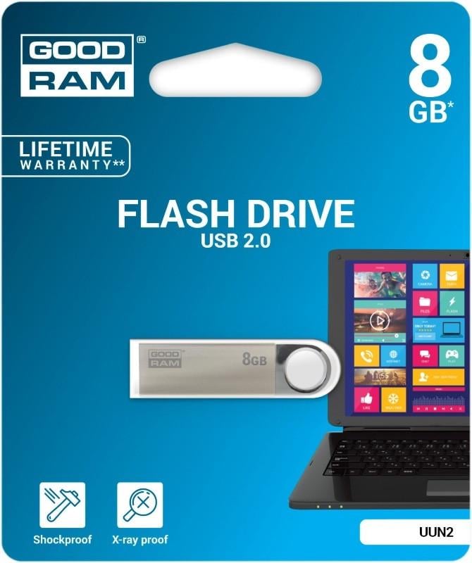 Флешка GOODRAM UUN2 8 GB (117159) - фото 2 Флешка GOODRAM UUN2 8 GB (117159) - фото 2
