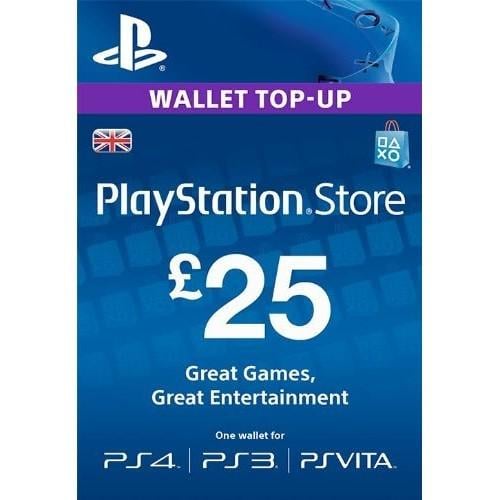 Поповнення гаманця Sony PlayStation Network на 25£ GBP UK-регіон