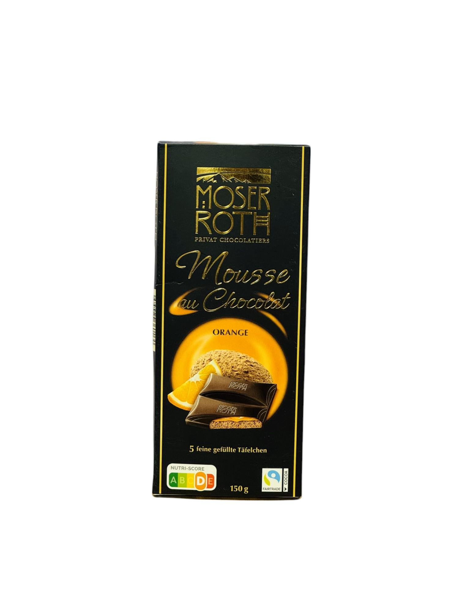 Шоколад чорний MOSER Roth Mousse Au Chocolat Orange 150 г (22357156)