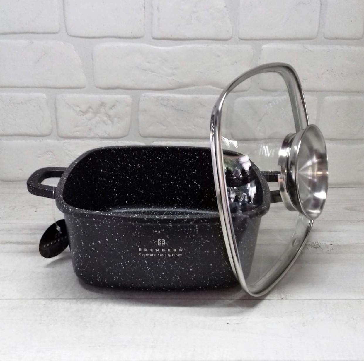 Набор кастрюль с мраморным антипригарным покрытием Edenberg EB-3986 10 пр. - фото 7 Набор кастрюль с мраморным антипригарным покрытием Edenberg EB-3986 10 пр. - фото 7
