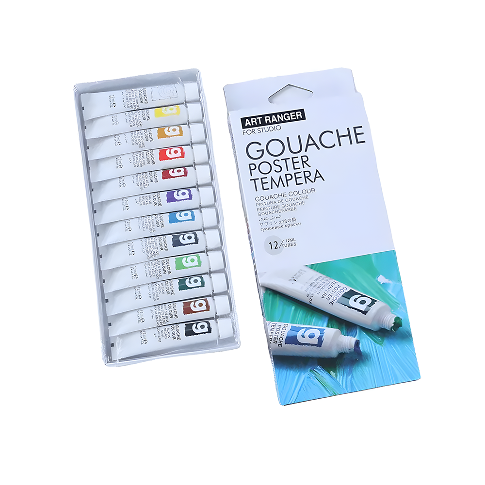 Гуашевая краска художественная тюбики в коробке 12 цветов по 12 мл (37-106234) - фото 8 Гуашевая краска художественная тюбики в коробке 12 цветов по 12 мл (37-106234) - фото 8