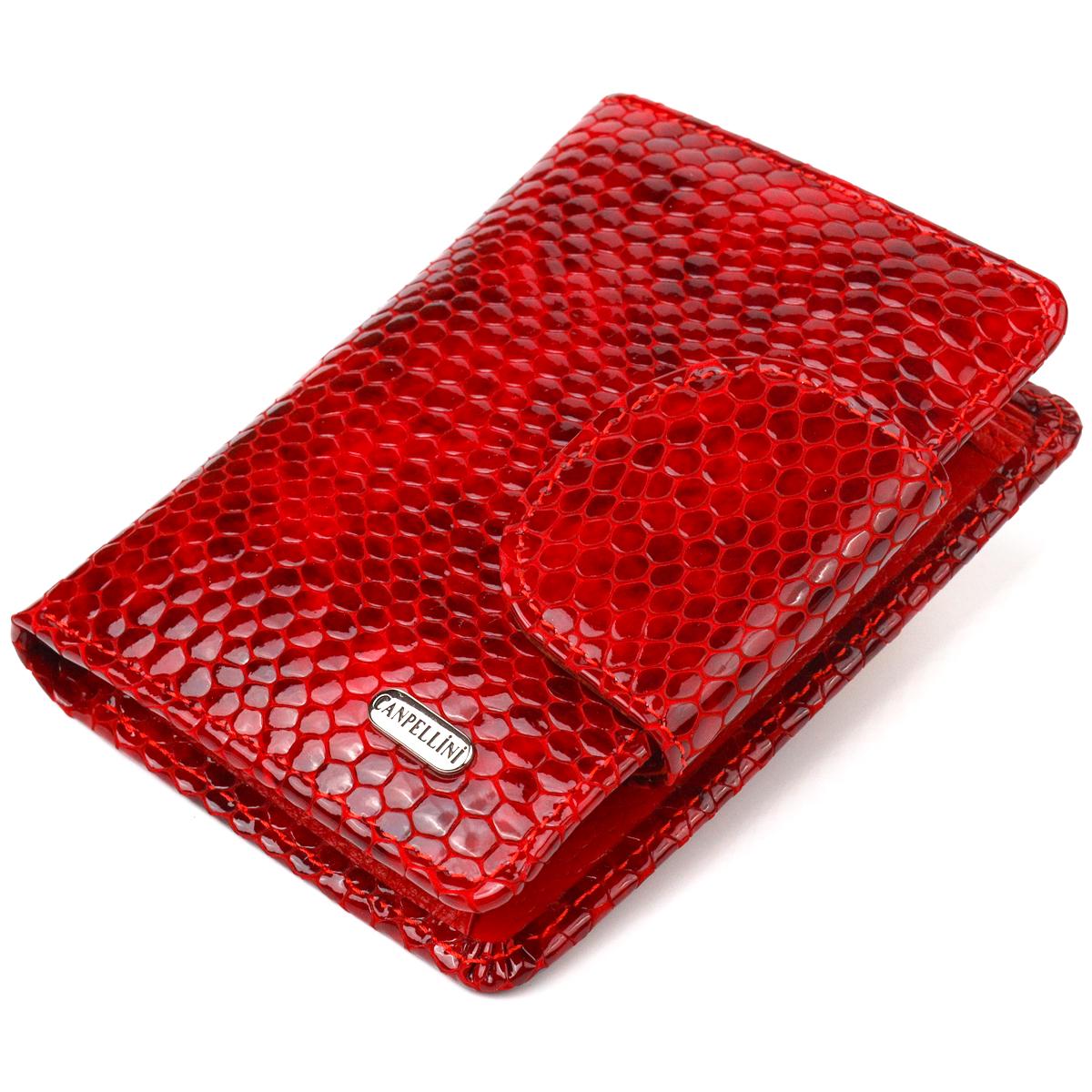 Кошелек кожаный женский Canpellini Wallet 21682 Красный (55461)