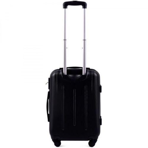 Чемодан пластиковый Wings 304 маленький Черный - фото 3 Чемодан пластиковый Wings 304 маленький Черный - фото 3