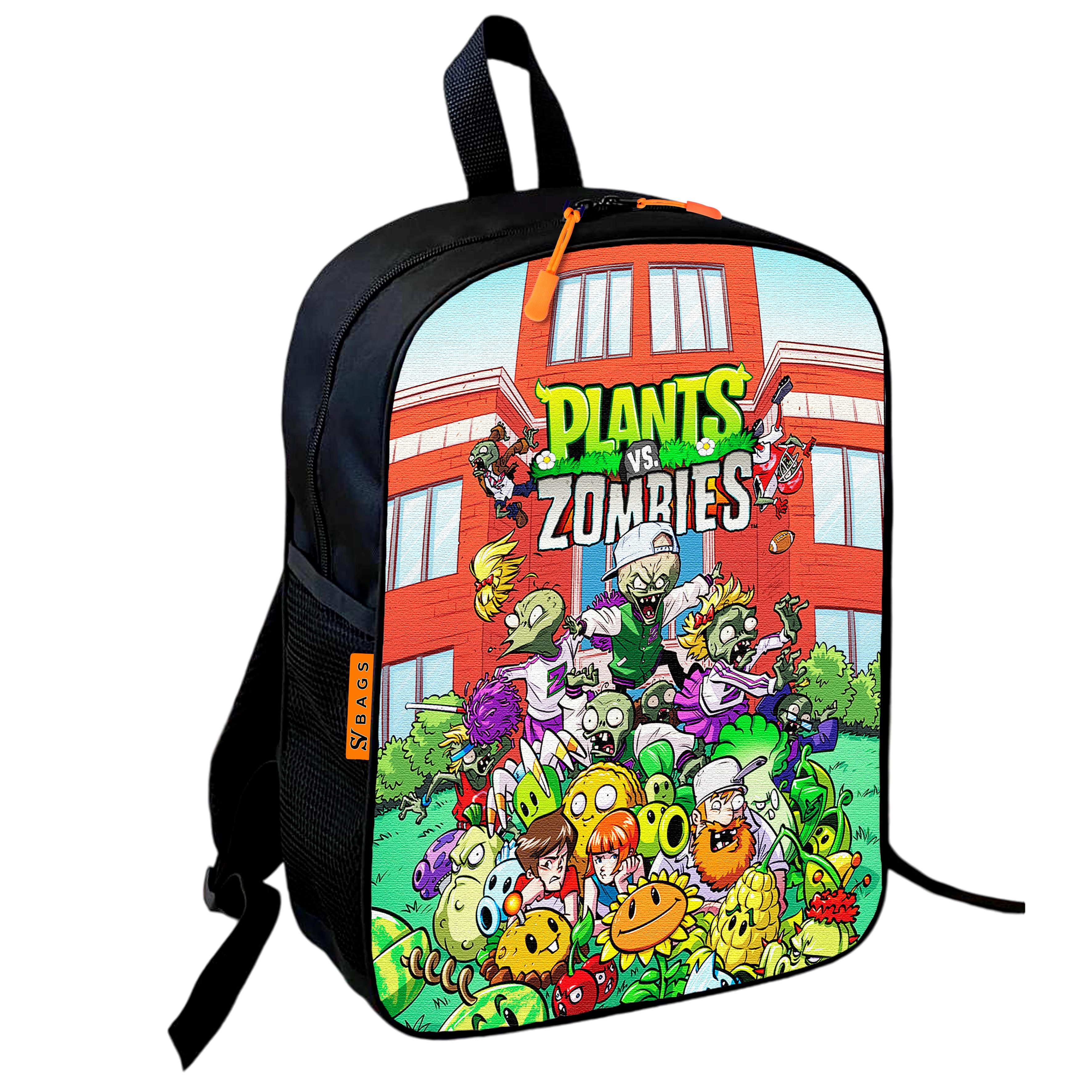 Школьный рюкзак детский Plants vs Zombies для мальчика 36х27 см (0622)