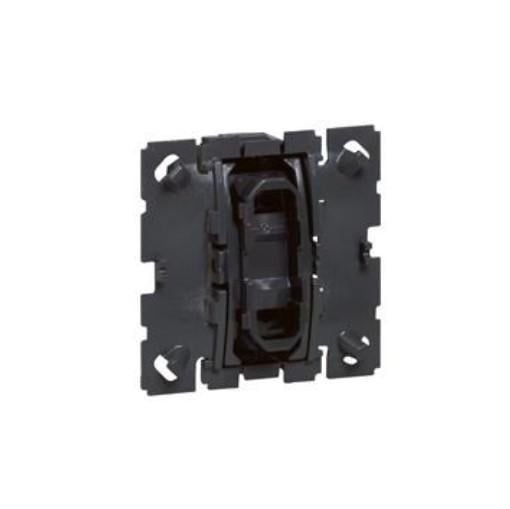 Выключатель однополюсный Legrand Celiane скрытого монтажа Черный (067002)