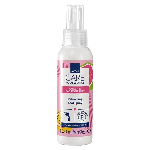 Спрей для ног освежающий Avon Care Footworks с ароматом гуавы и маракуйи 100 мл (2616319370)