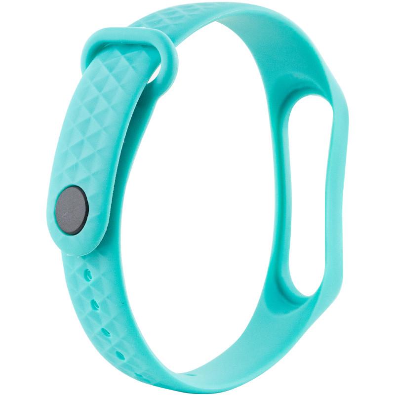 Ремешок силиконовый Rhomb для Xiaomi Mi Band 3/4 Turquoise (00000030247_5)