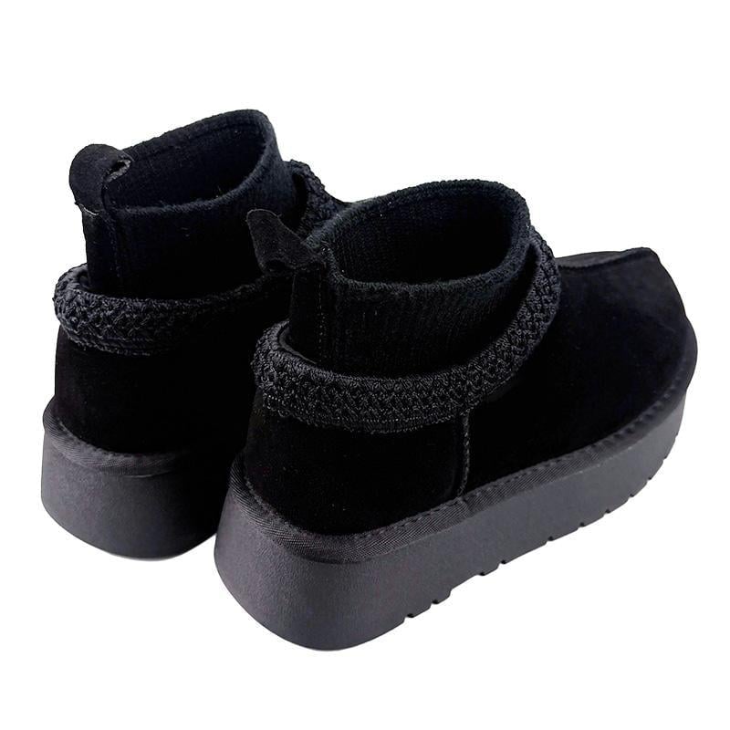 Угги женские замшевые на платформе 190-1г. 36 23 см Черный - фото 4 Угги женские замшевые на платформе 190-1г. 36 23 см Черный - фото 4