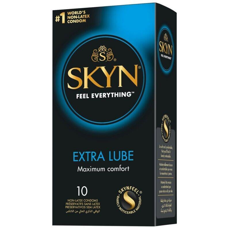 Презервативи безлатексні преміум SKYN Extra Lube на 40% більше змазки 10 шт. (SX4001)