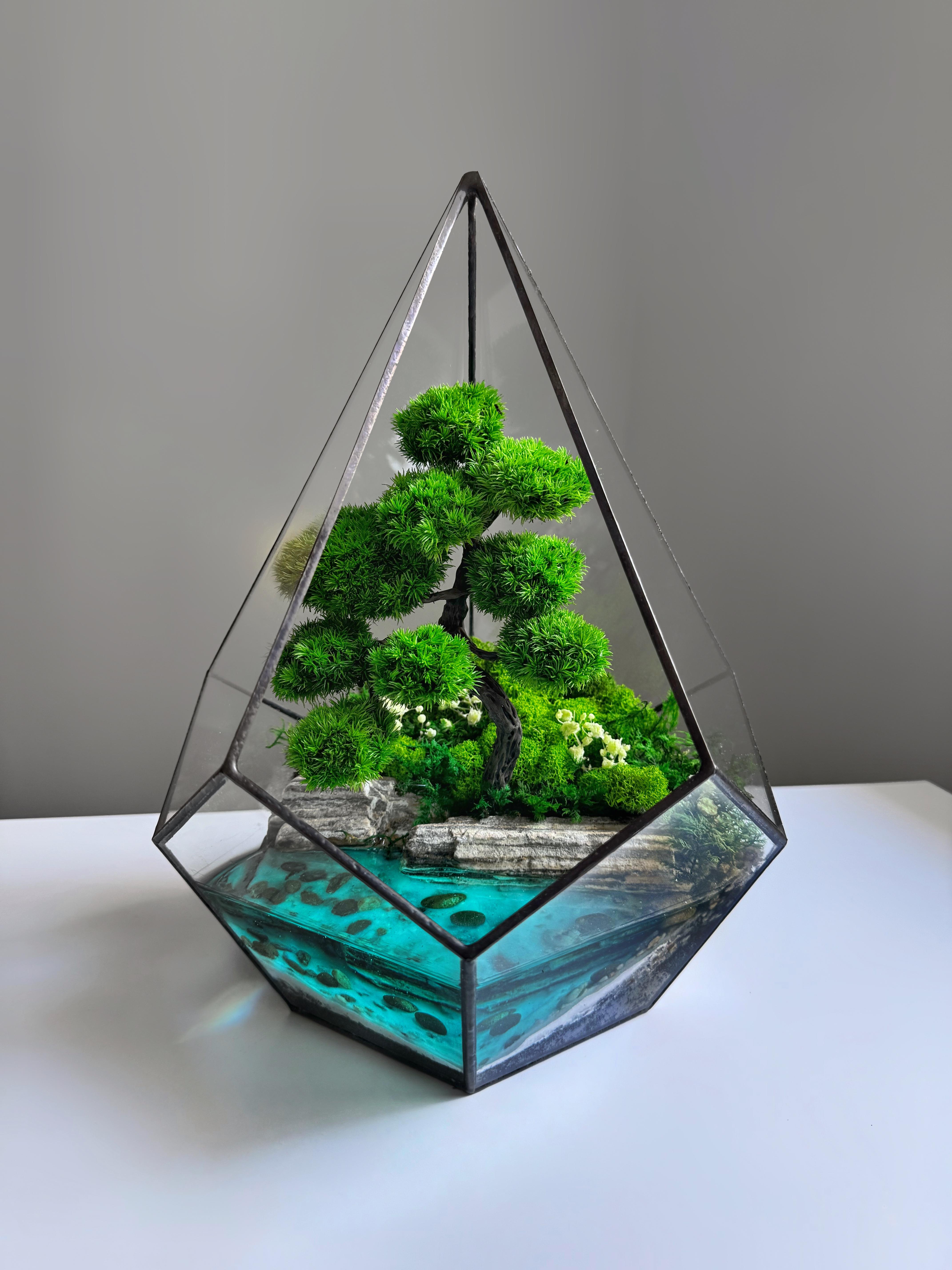 Флорариум с мхом в капле Надежда 29 см