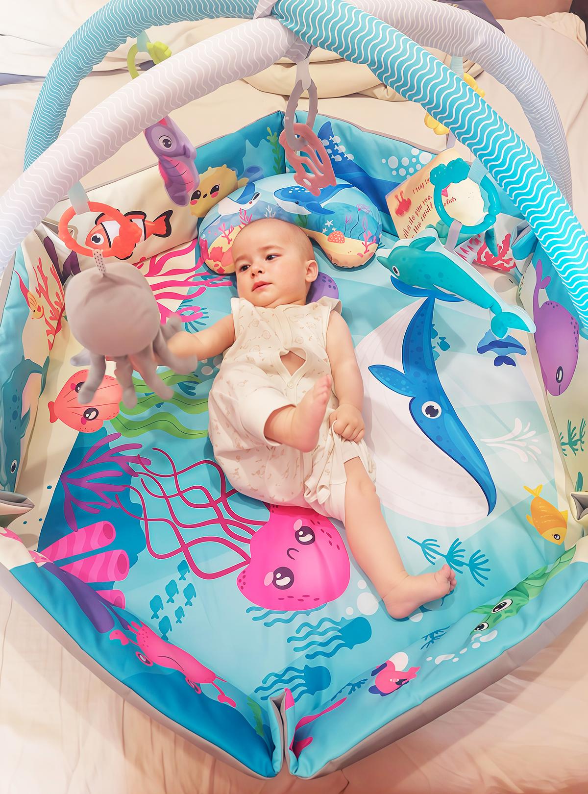 Развивающий коврик интерактивный DobraMama Синий (73699) - фото 8