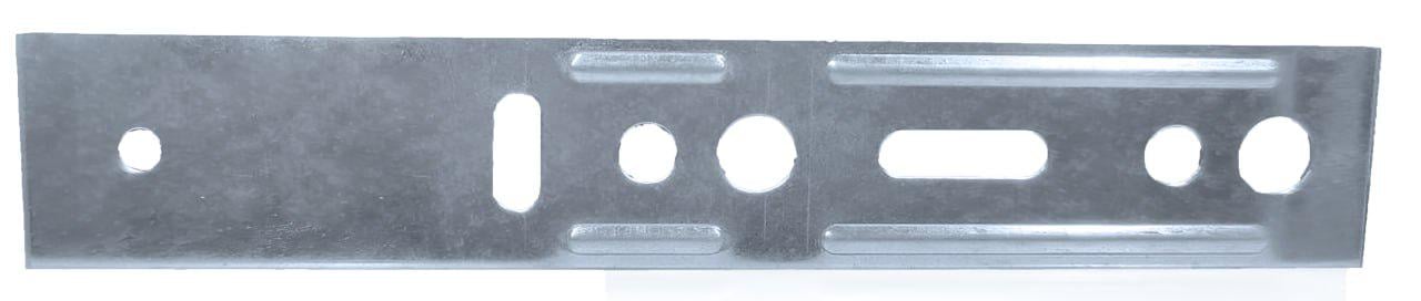 Анкерна пластина універсальна без поворотного вузла оцинкована ПЛАСТМАКС 15×2,7 см 100 шт. (27850329)