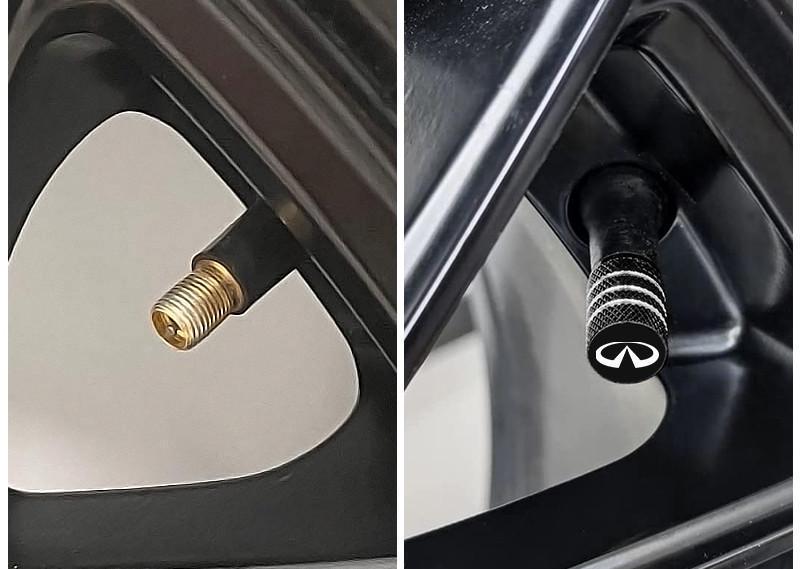 Колпачки на ниппель с логотипом INFINITI металлические (1652101763) - фото 3