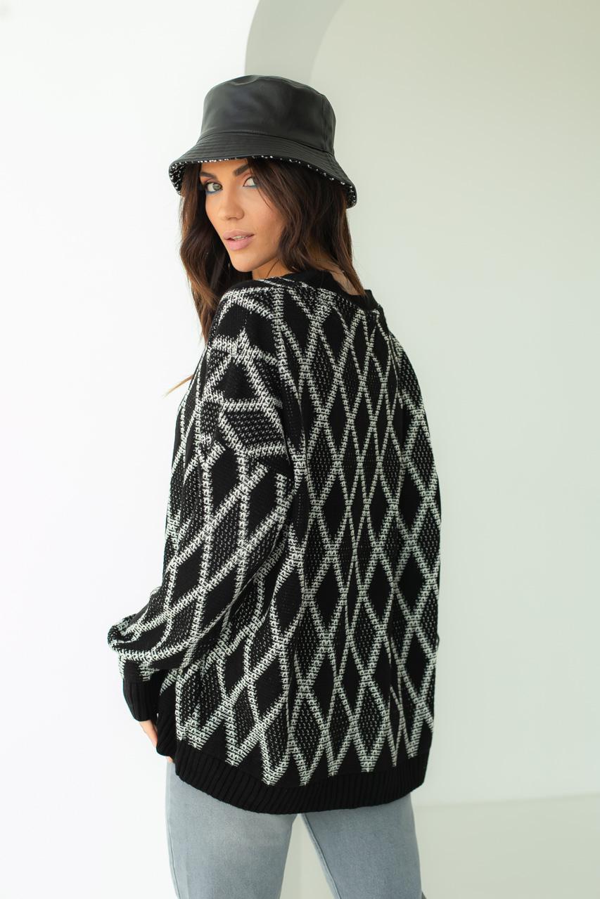 Кардиган вязаный Fame S Черный (9528518) - фото 2 Кардиган вязаный Fame S Черный (9528518) - фото 2