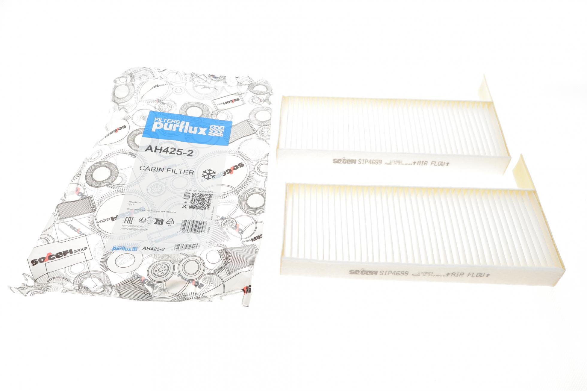 Фильтр салона PURFLUX AH425-2