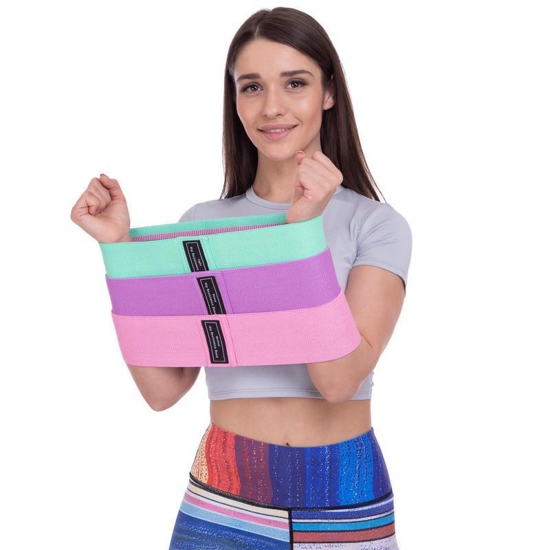 Резинки для фитнеса из ткани Hip Resistance Разноцветный (3-14-465722211) - фото 3 Резинки для фитнеса из ткани Hip Resistance Разноцветный (3-14-465722211) - фото 3