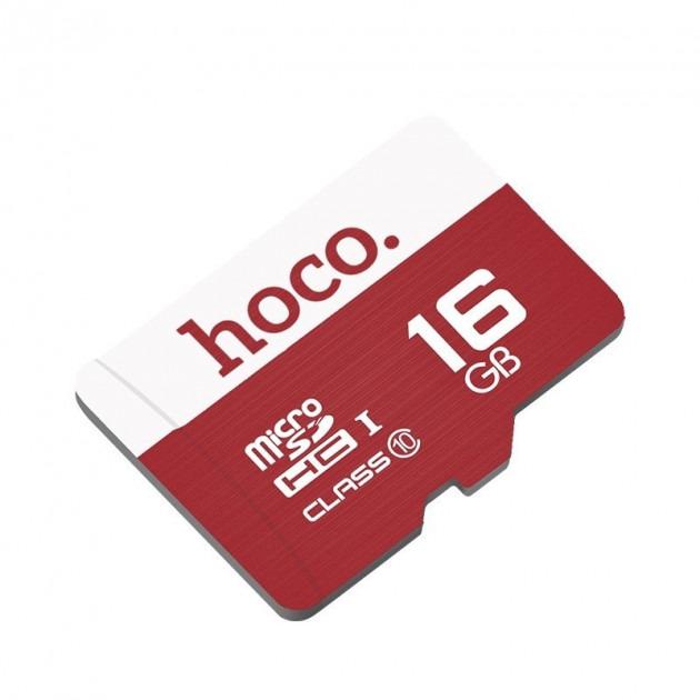 Карта памяти Hoco MicroSD TransFlash Class 10 16 GB Красный