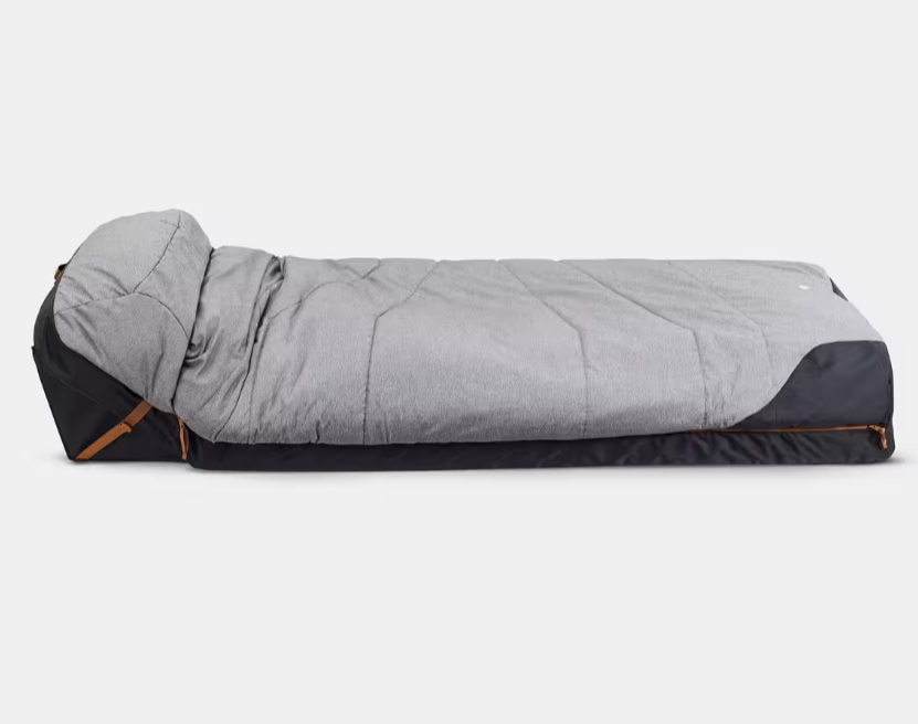 Мішок спальнийQuechua для кемпінгу 2в1 200x70х8 см Сірий - фото 7