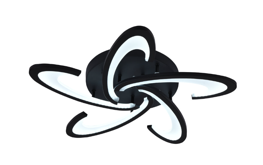 Люстра потолочная светодиодная Valeso с музыкальной колонкой и RGB подсветкой для гостиной и спальни (YZD1274-5)