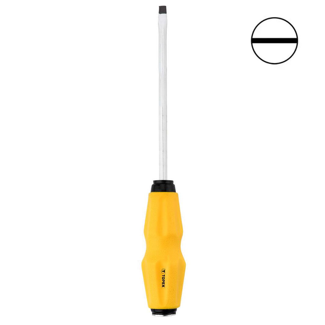 Отвертка плоская ударная SL6 Topex 39D253 6x150 мм шлицевая магнитная (21928) - фото 3