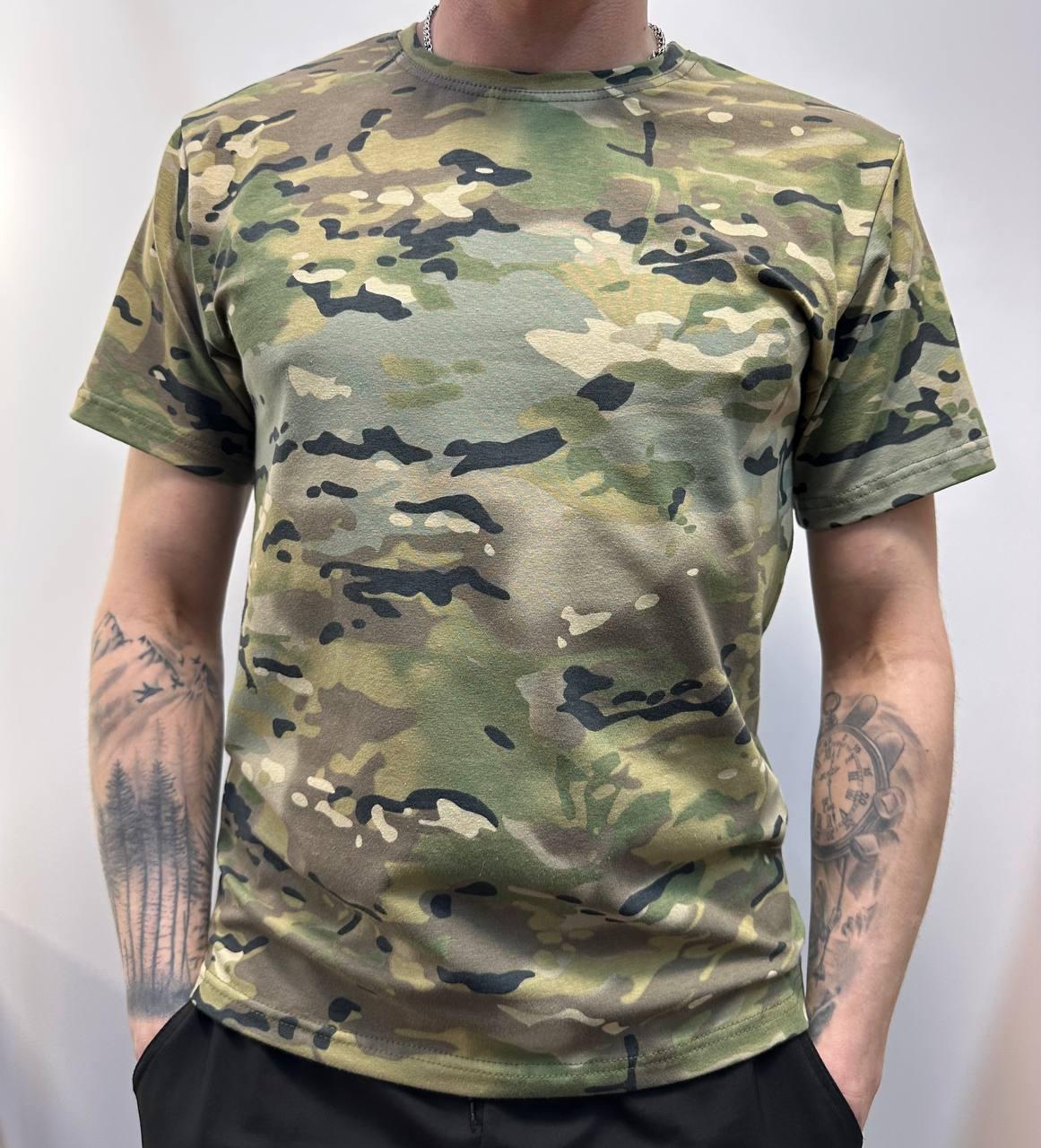 Футболка трикотаж р. 52 Мультикам