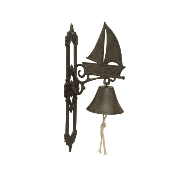 Декоративний чавунний дзвінок Campo Корабель 18x10x39 см